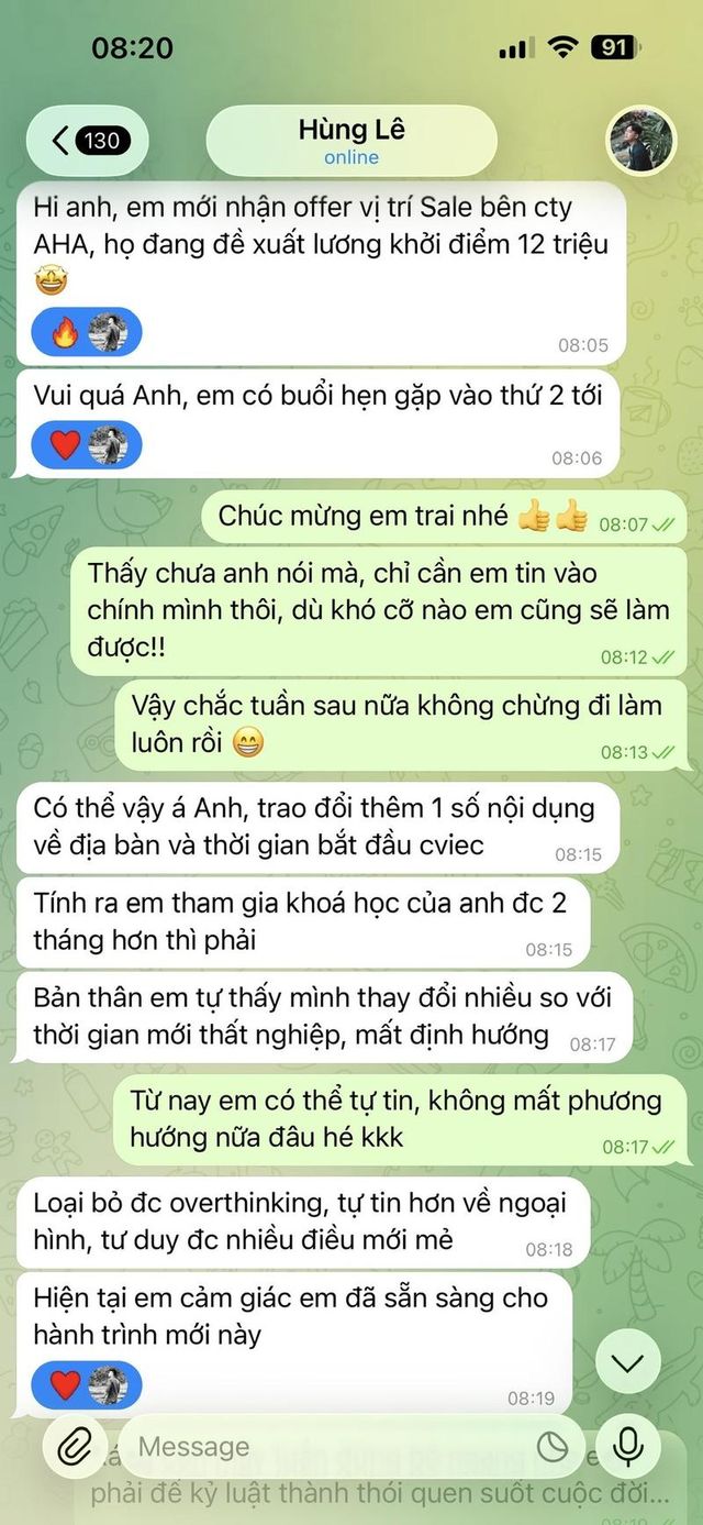 Feedback từ Hùng